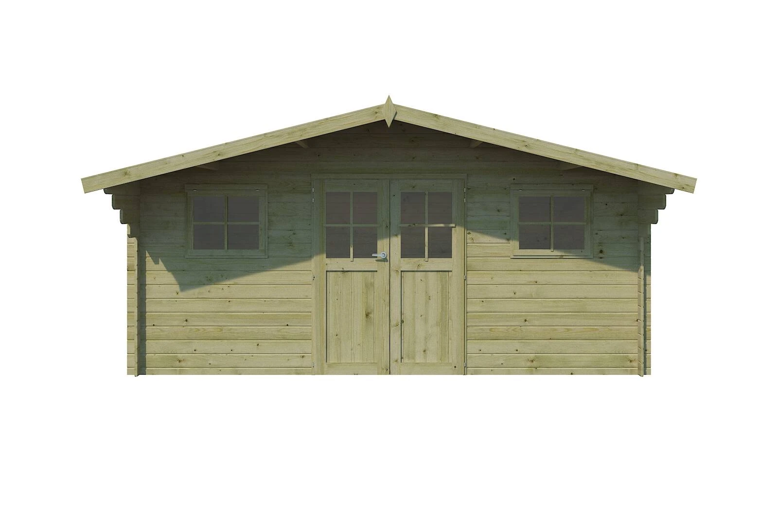 Woodlands Blokhut Winnipeg 505 x 320 cm Groen Geïmpregneerd - Afbeelding 5